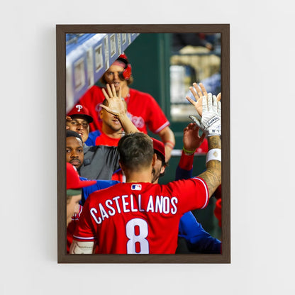 ap-philadelphia phillies-13 cadre Bois foncé