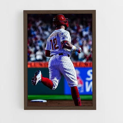 ap-philadelphia phillies-2 cadre Bois foncé