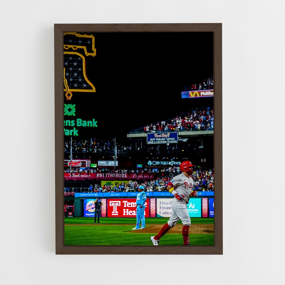 ap-philadelphia phillies-3 cadre Bois foncé