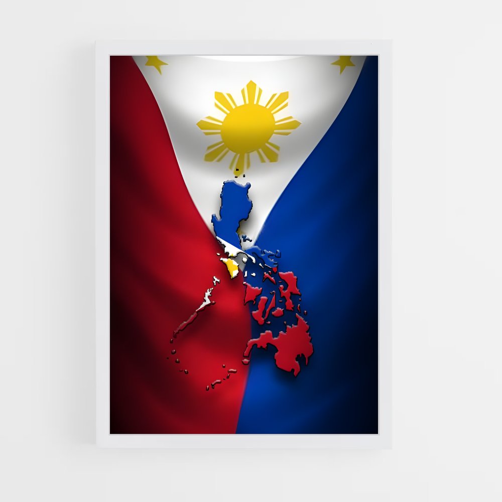 ap-philippines flag-2 cadre Blanc