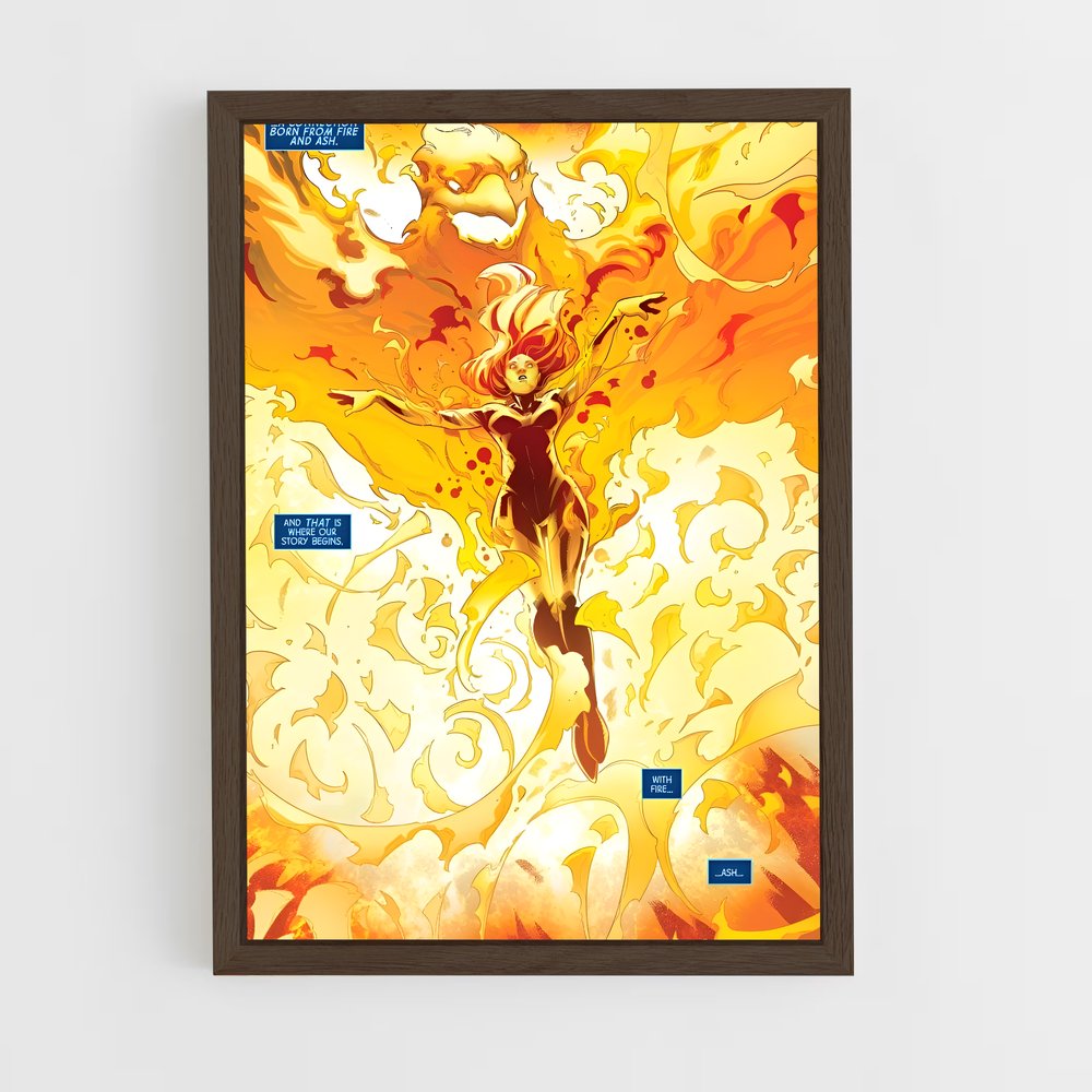 ap-phoenix jean grey-1 cadre Bois foncé
