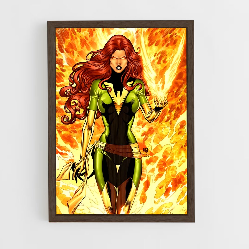 ap-phoenix jean grey-4 cadre Bois foncé