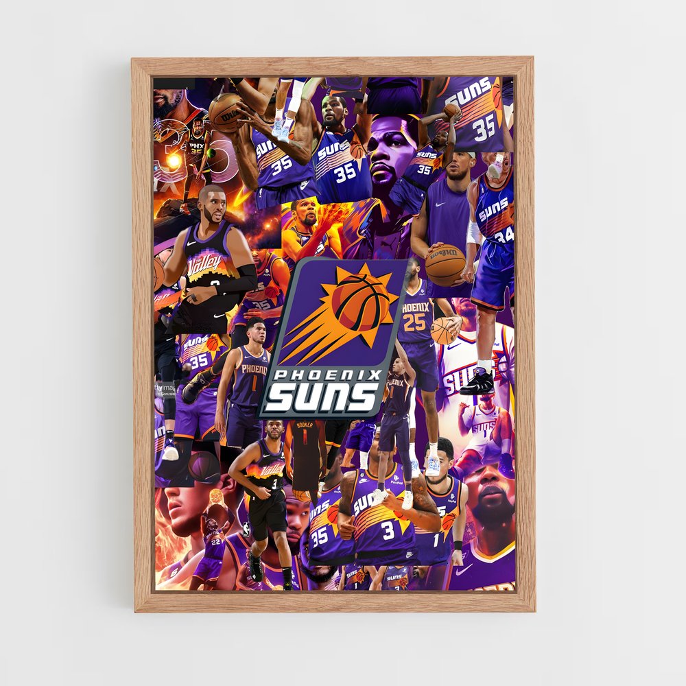 ap-phoenix suns-1 cadre Bois clair