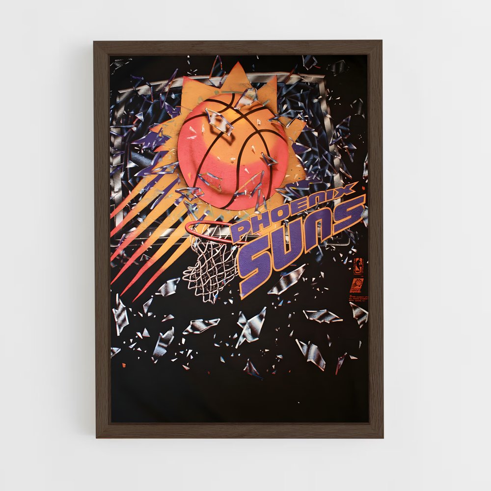 ap-phoenix suns-8 cadre Bois foncé