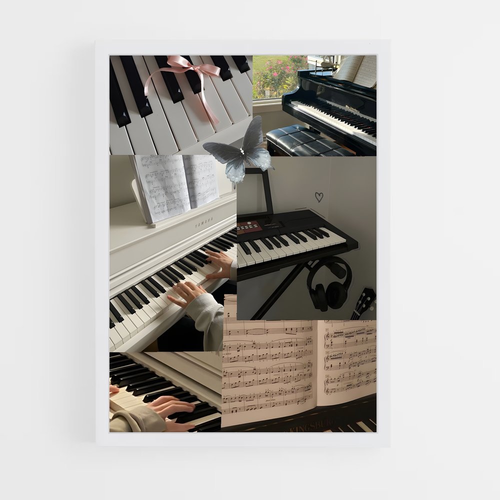 ap-piano-4 cadre Blanc