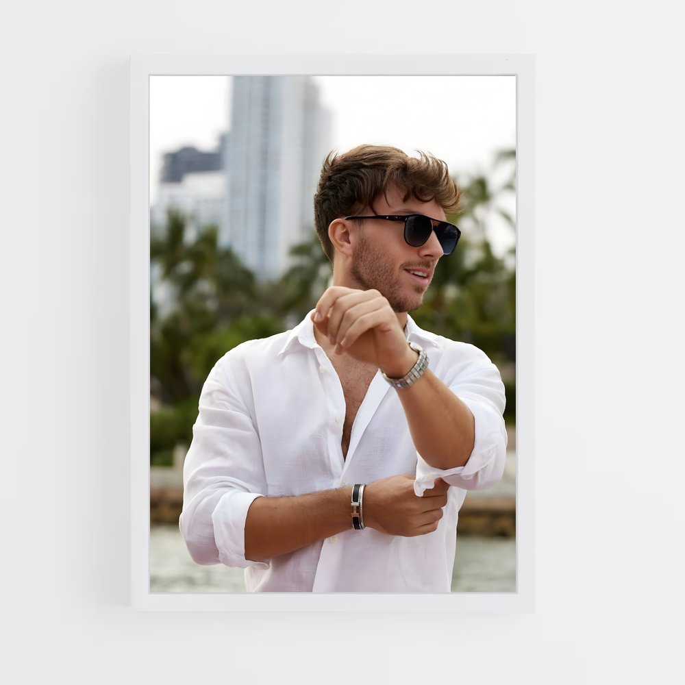 ap-pierre gasly-3 cadre Blanc