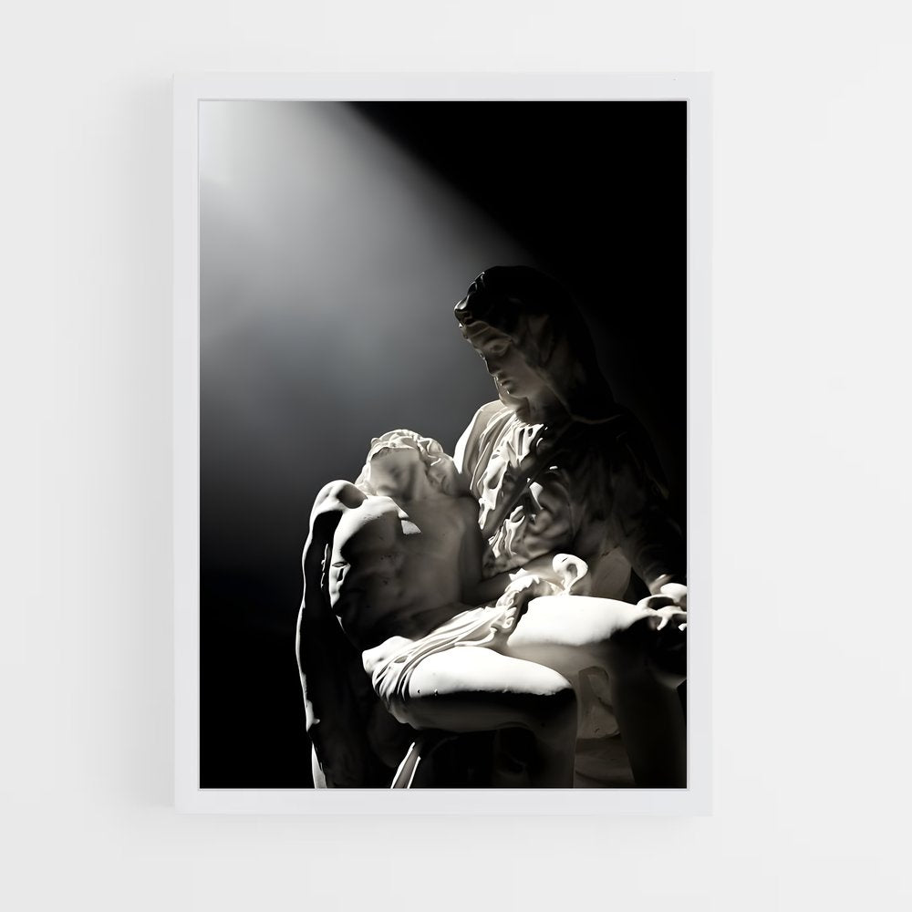 ap-pieta michelangelo-1 cadre Blanc