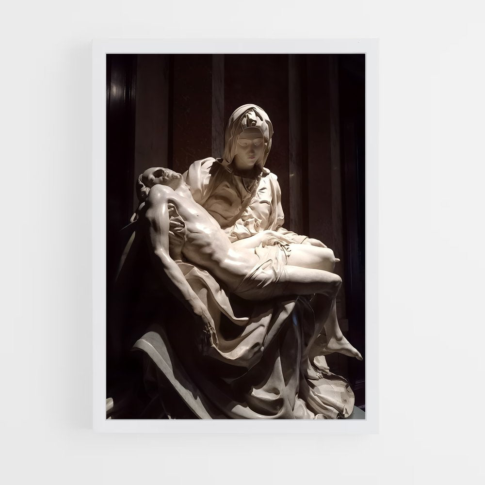 ap-pieta michelangelo-2 cadre Blanc