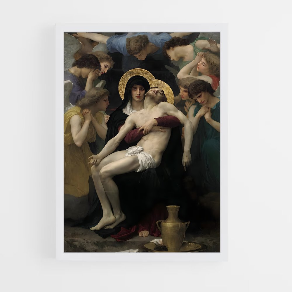 ap-pieta michelangelo-3 cadre Blanc