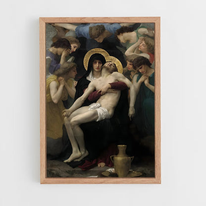ap-pieta michelangelo-3 cadre Bois clair
