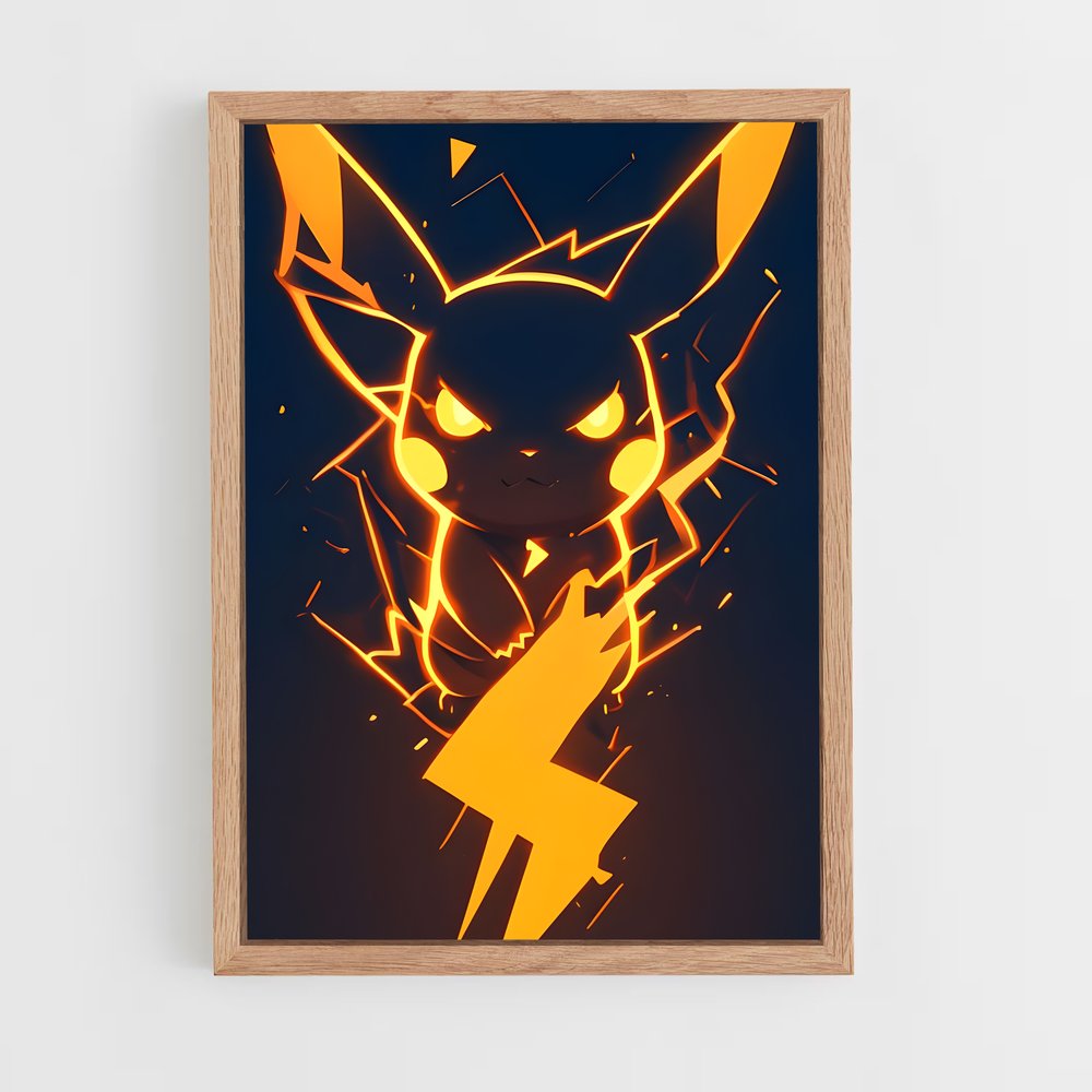 ap-pikachu-1 cadre Bois clair