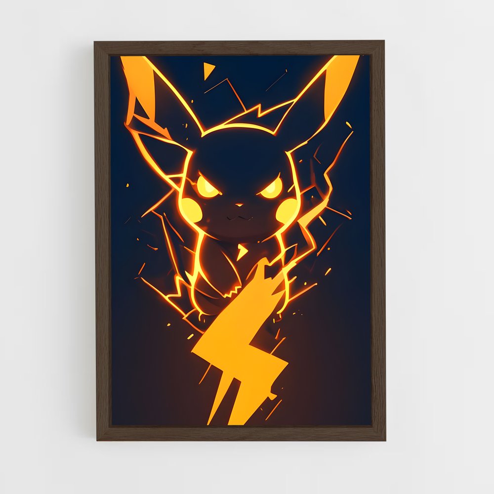 ap-pikachu-1 cadre Bois foncé