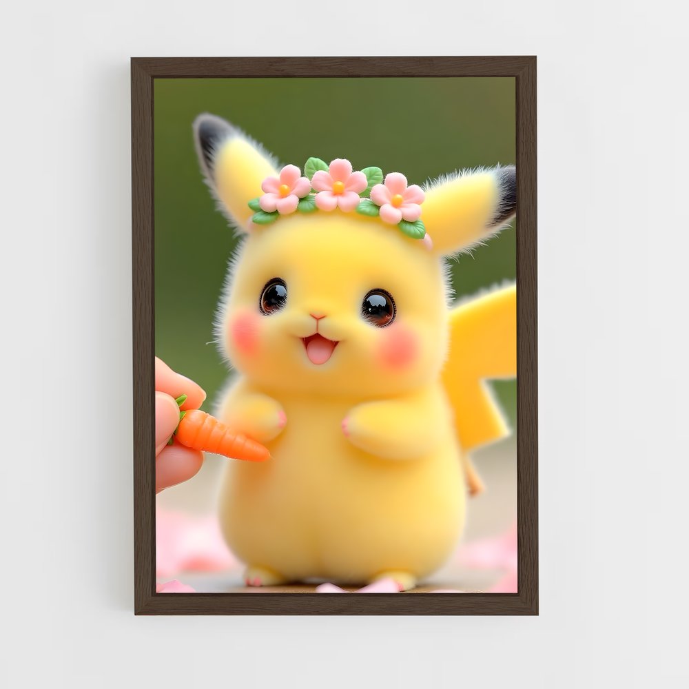 ap-pikachu-11 cadre Bois foncé