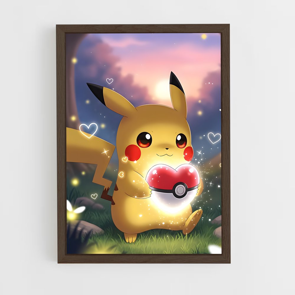 ap-pikachu-12 cadre Bois foncé