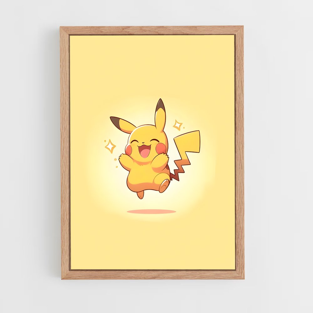 ap-pikachu-7 cadre Bois clair
