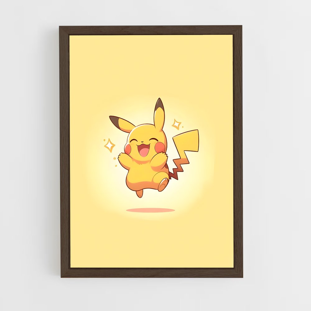 ap-pikachu-7 cadre Bois foncé