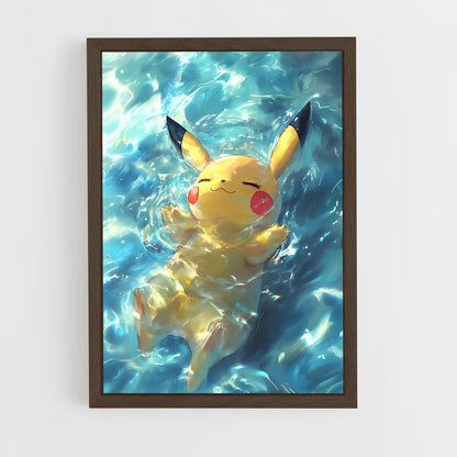 ap-pikachu-8 cadre Bois foncé