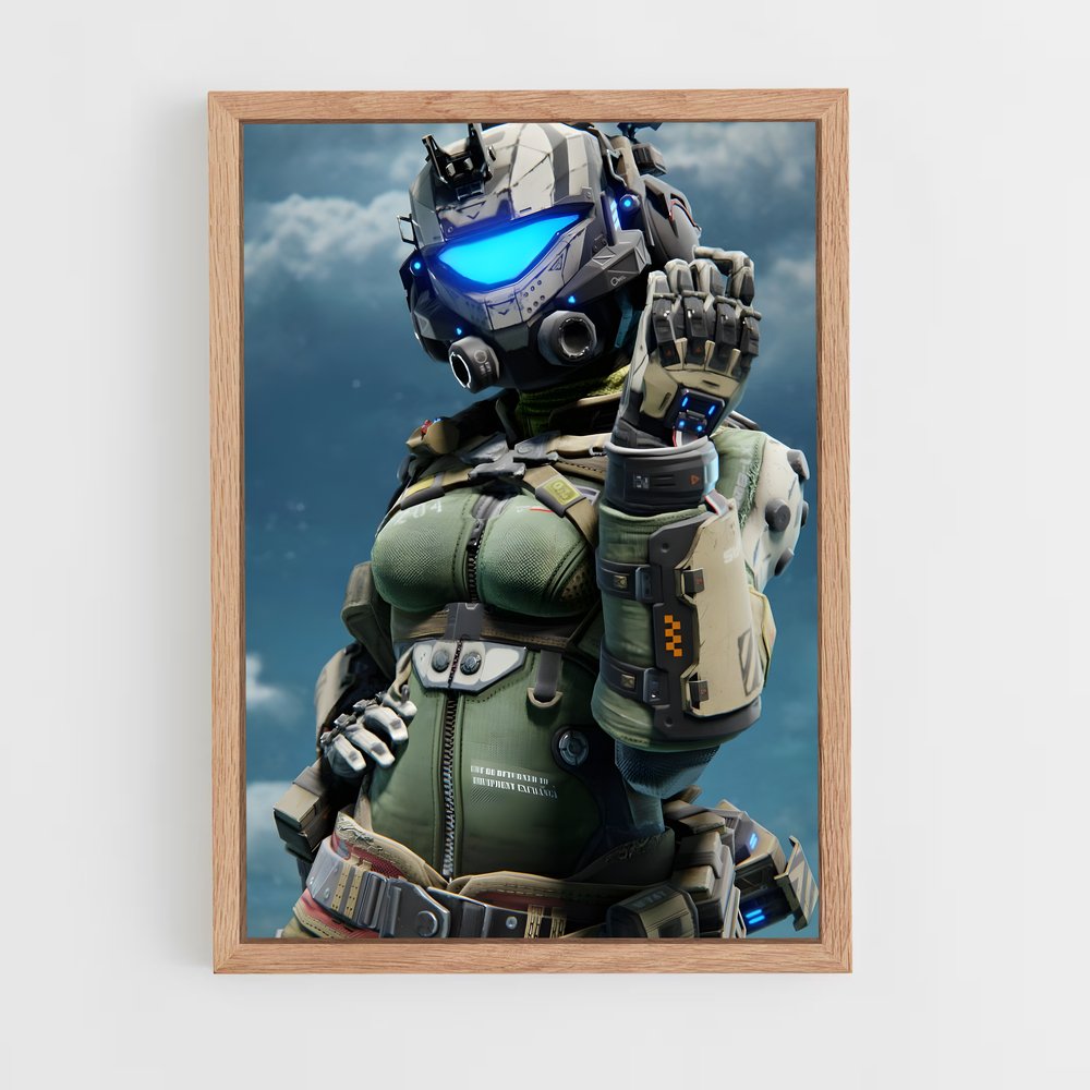 ap-pilot titanfall-2 cadre Bois clair