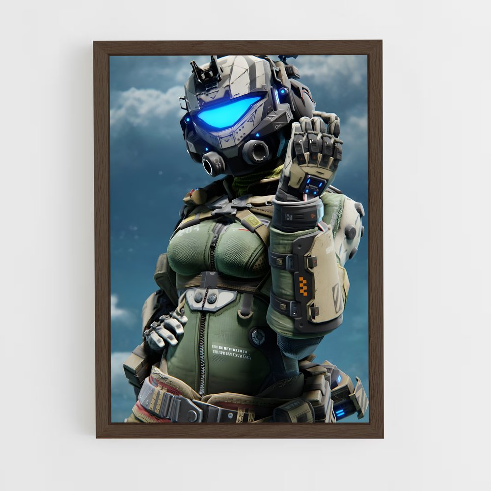 ap-pilot titanfall-2 cadre Bois foncé
