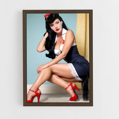 ap-pin up-4 cadre Bois foncé