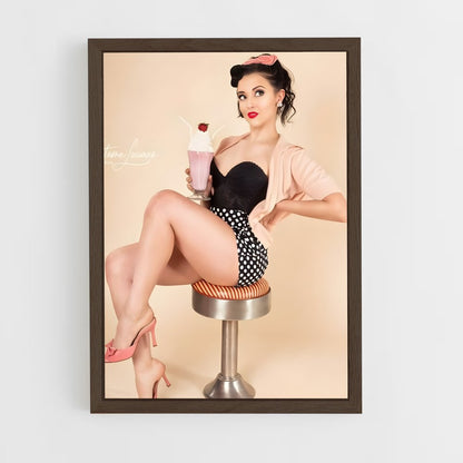 ap-pin up-5 cadre Bois foncé