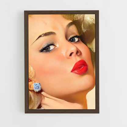 ap-pin up-8 cadre Bois foncé