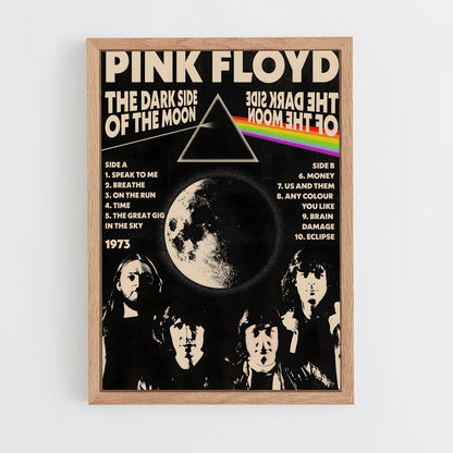 ap-pink floyd-1 cadre Bois clair