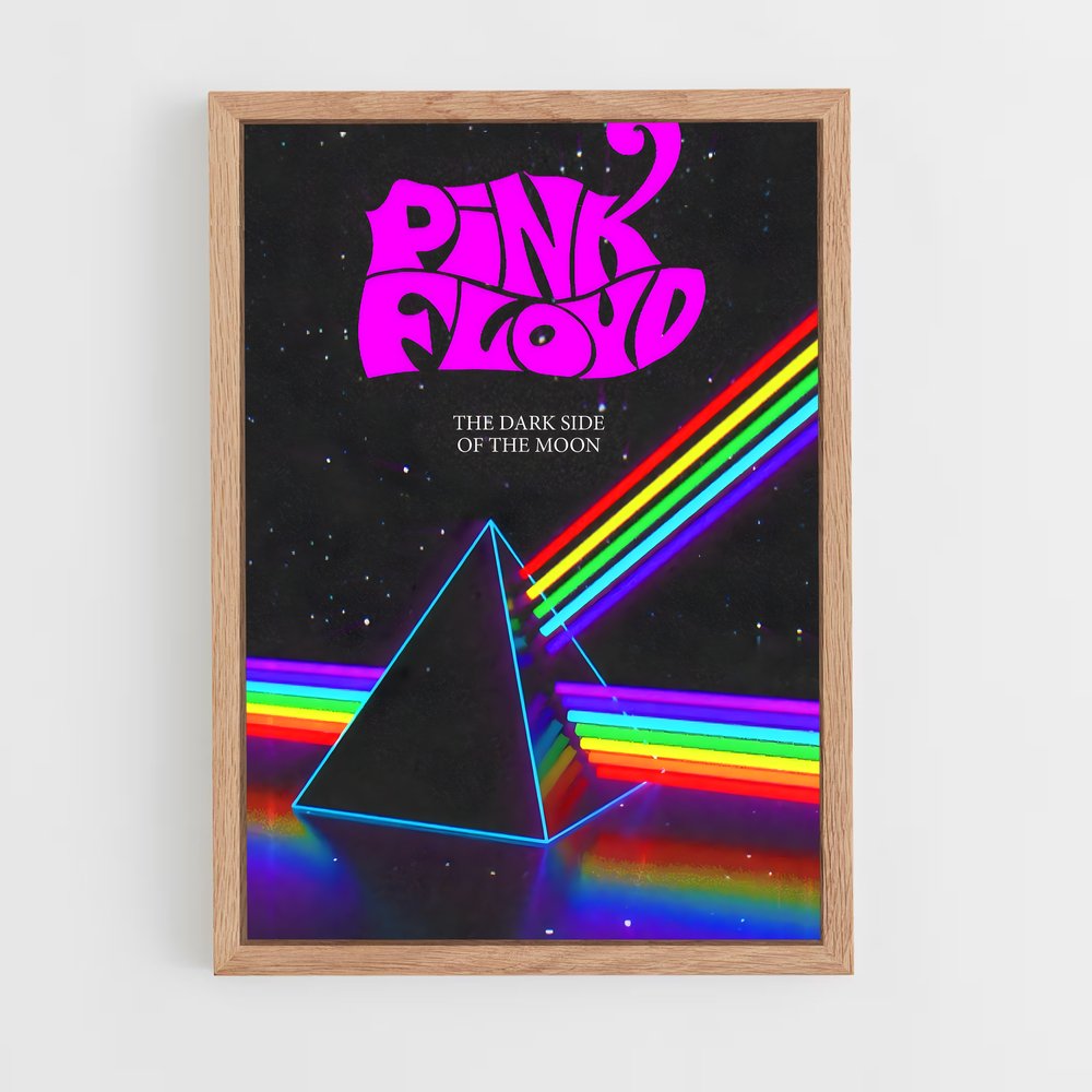 ap-pink floyd-3 cadre Bois clair