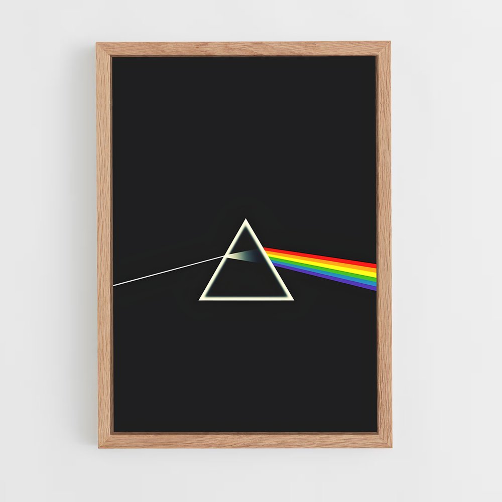 ap-pink floyd-4 cadre Bois clair