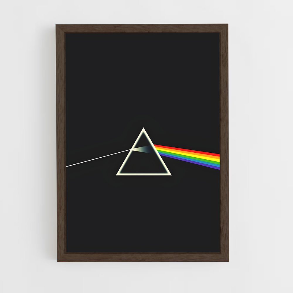 ap-pink floyd-4 cadre Bois foncé