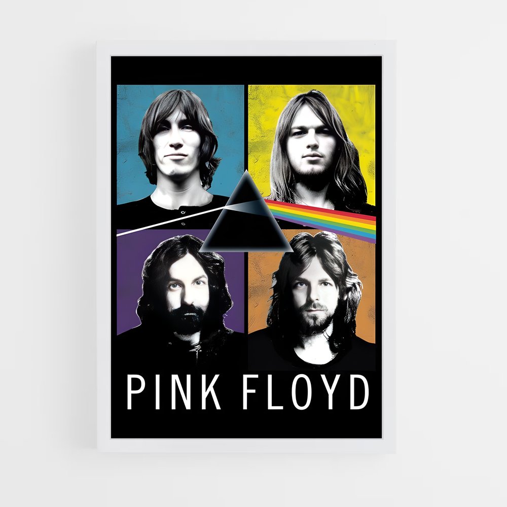 ap-pink floyd-6 cadre Blanc