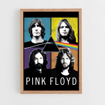ap-pink floyd-6 cadre Bois clair
