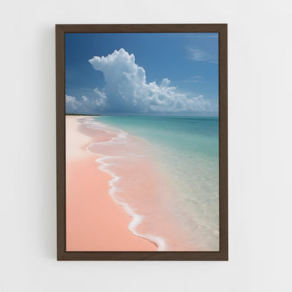 ap-pink sands beach-2 cadre Bois foncé