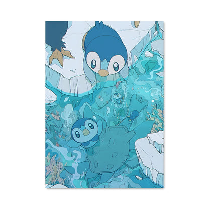Poster Piplup en Éveil Marin