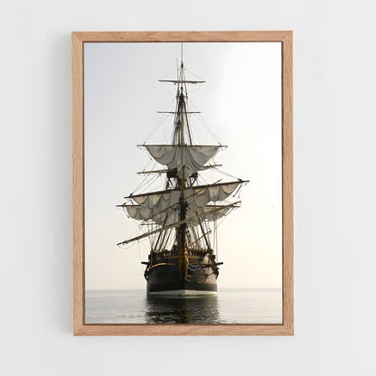 ap-pirate ship-5 cadre Bois clair
