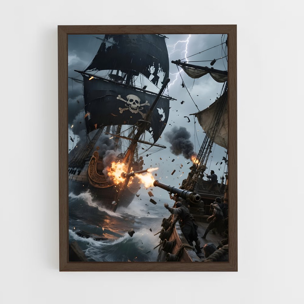 ap-pirate ships-9 cadre Bois foncé