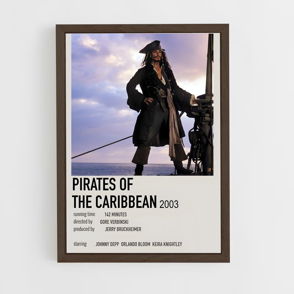 ap-pirates of the caribbean-4 cadre Bois foncé