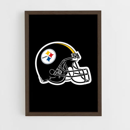 ap-pittsburgh steelers-1 cadre Bois foncé