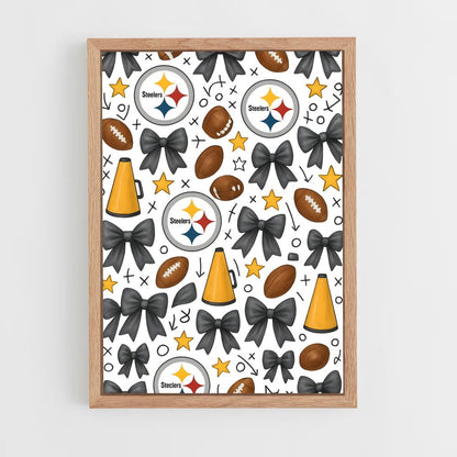 ap-pittsburgh steelers-2 cadre Bois clair