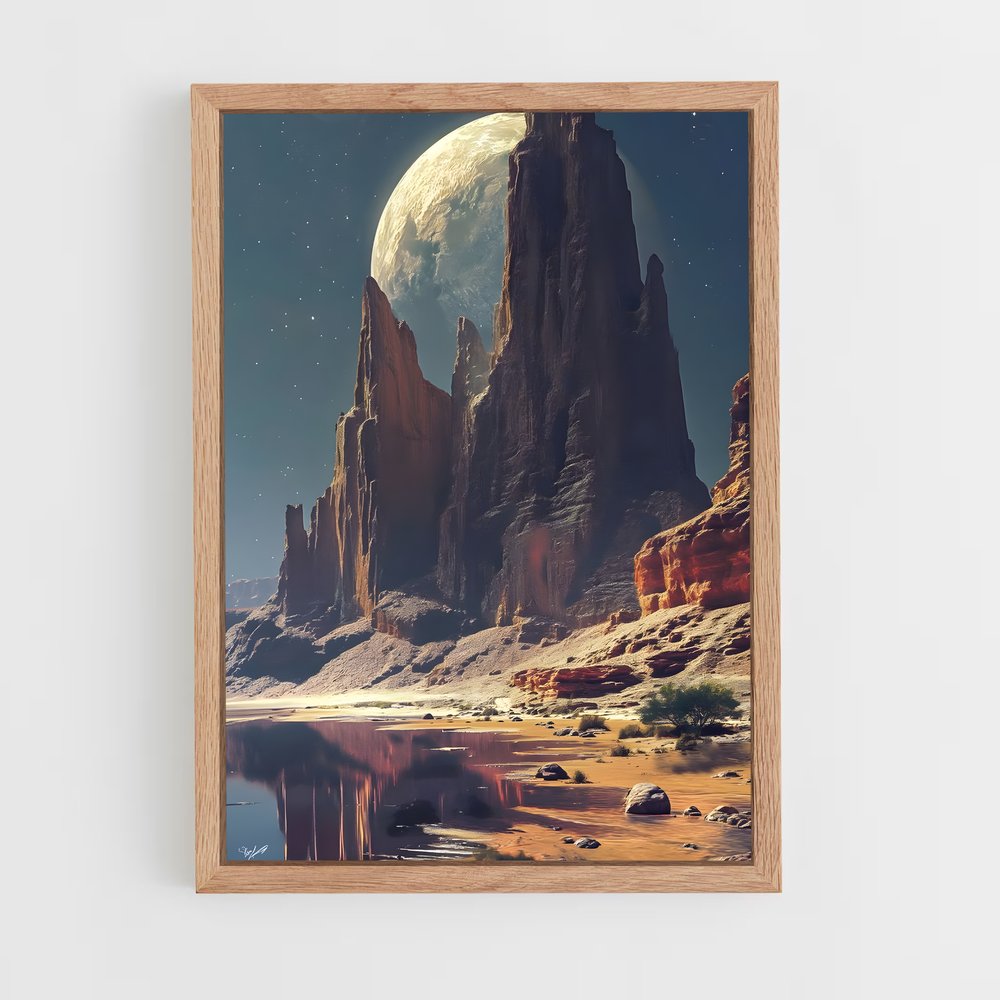 ap-planet landscapes-3 cadre Bois clair