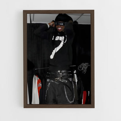 ap-playboi carti-1 cadre Bois foncé