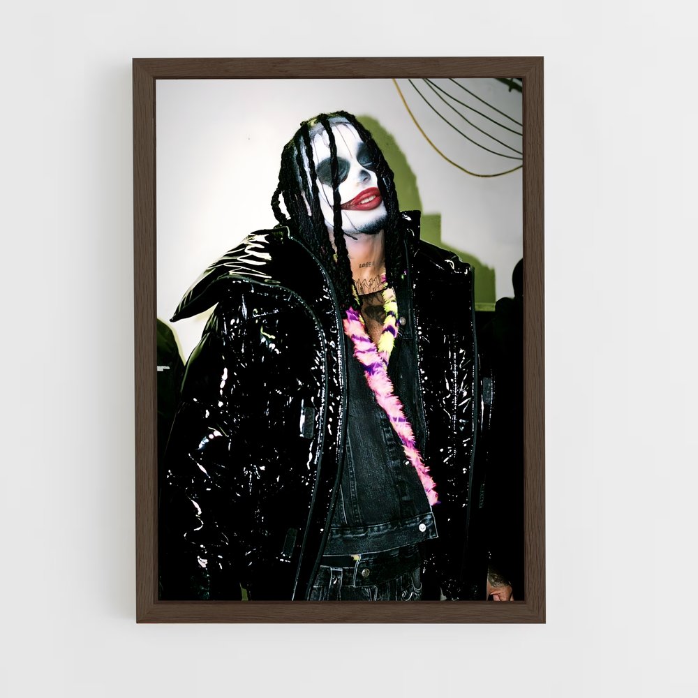 ap-playboi carti-5 cadre Bois foncé