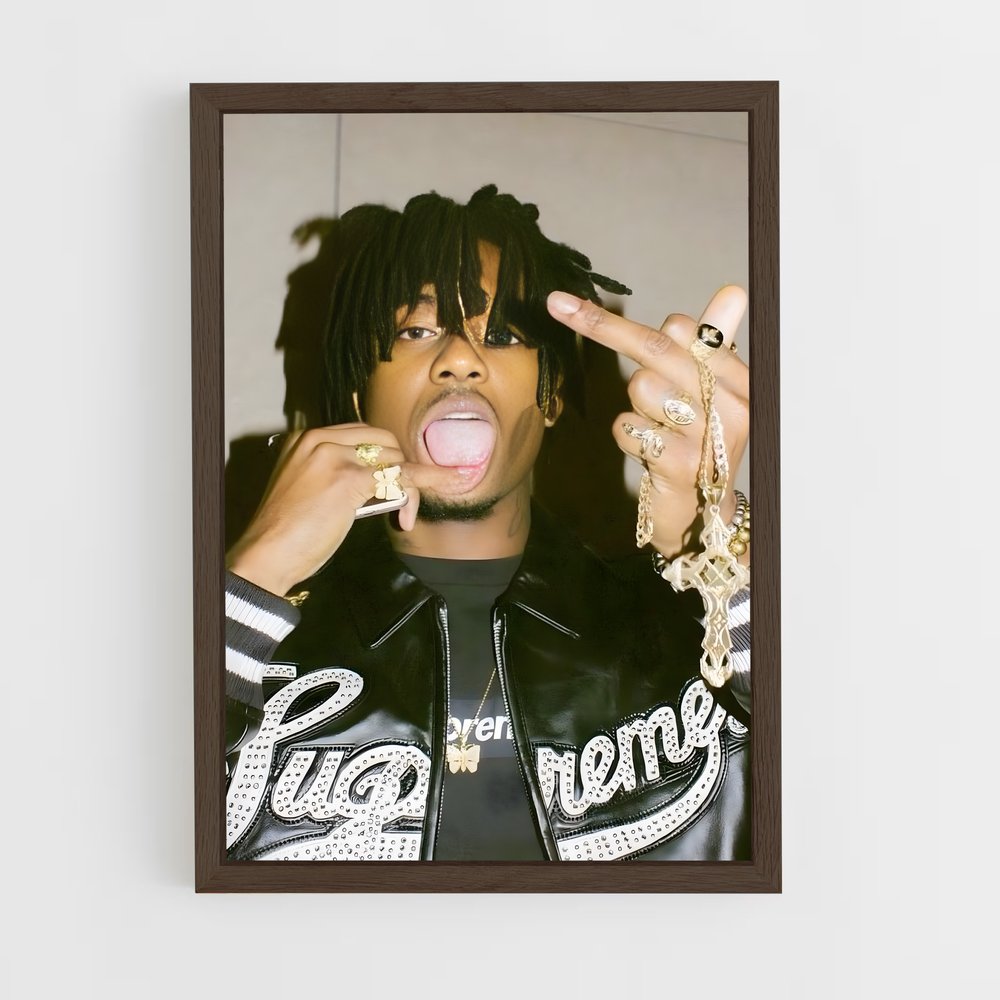ap-playboi carti-7 cadre Bois foncé