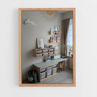 ap-playroom-16 cadre Bois clair