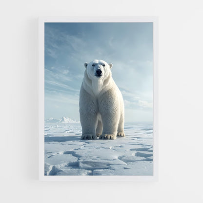 ap-polar bear-11 cadre Blanc