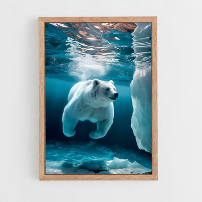 ap-polar bear-2 cadre Bois clair