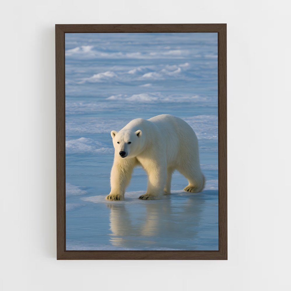 ap-polar bear-4 cadre Bois foncé
