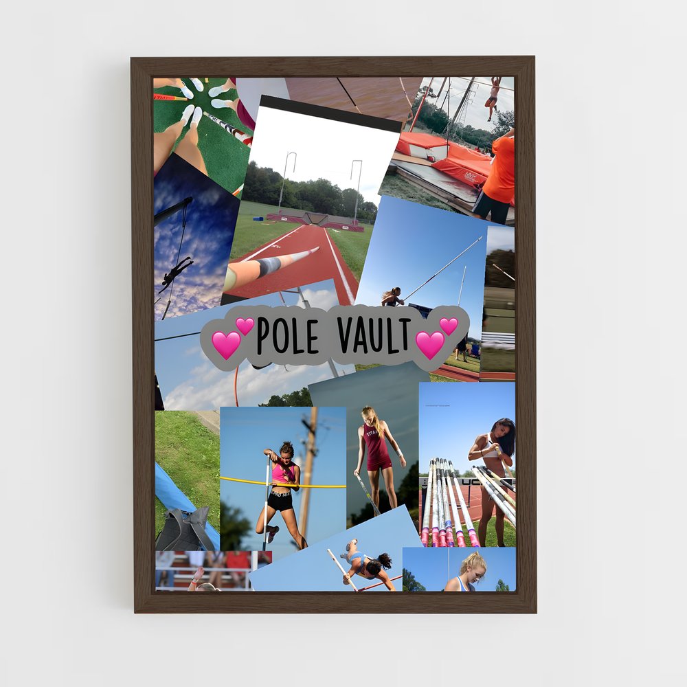 ap-pole vault-3 cadre Bois foncé