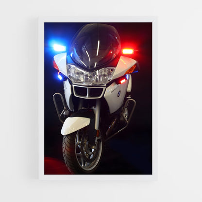 ap-police motorcycle-2 cadre Blanc