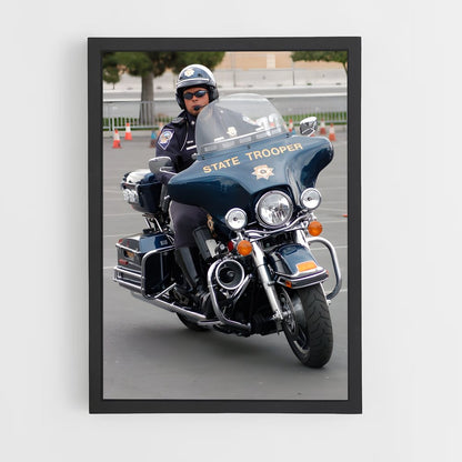 ap-police motorcycle-4 cadre Noir